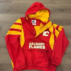 Calgary Flames Red and Yellow Jacket